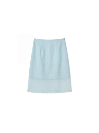 CUBIC  Lyocell Semi-Sheer Pencil Midi Skirt