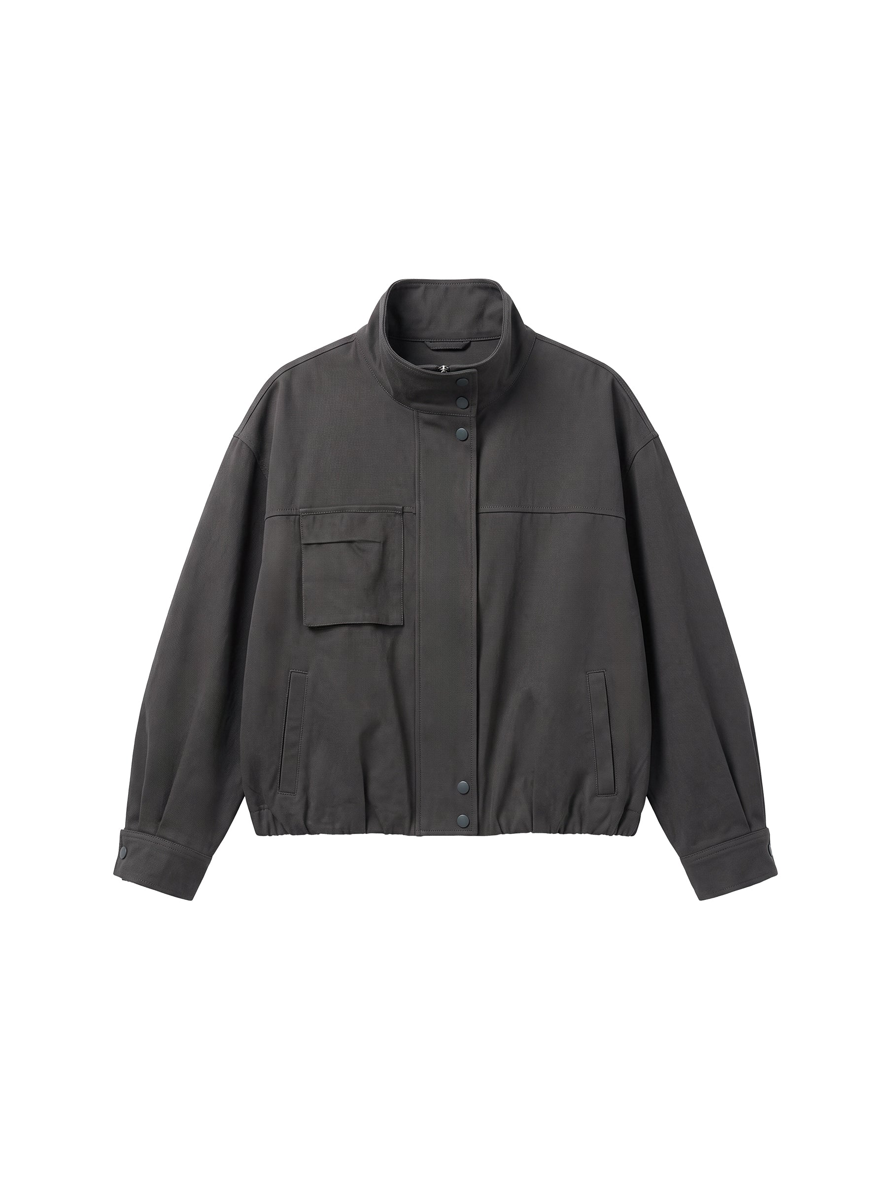 CUBIC Charcoal Cotton Utility Jacket-14