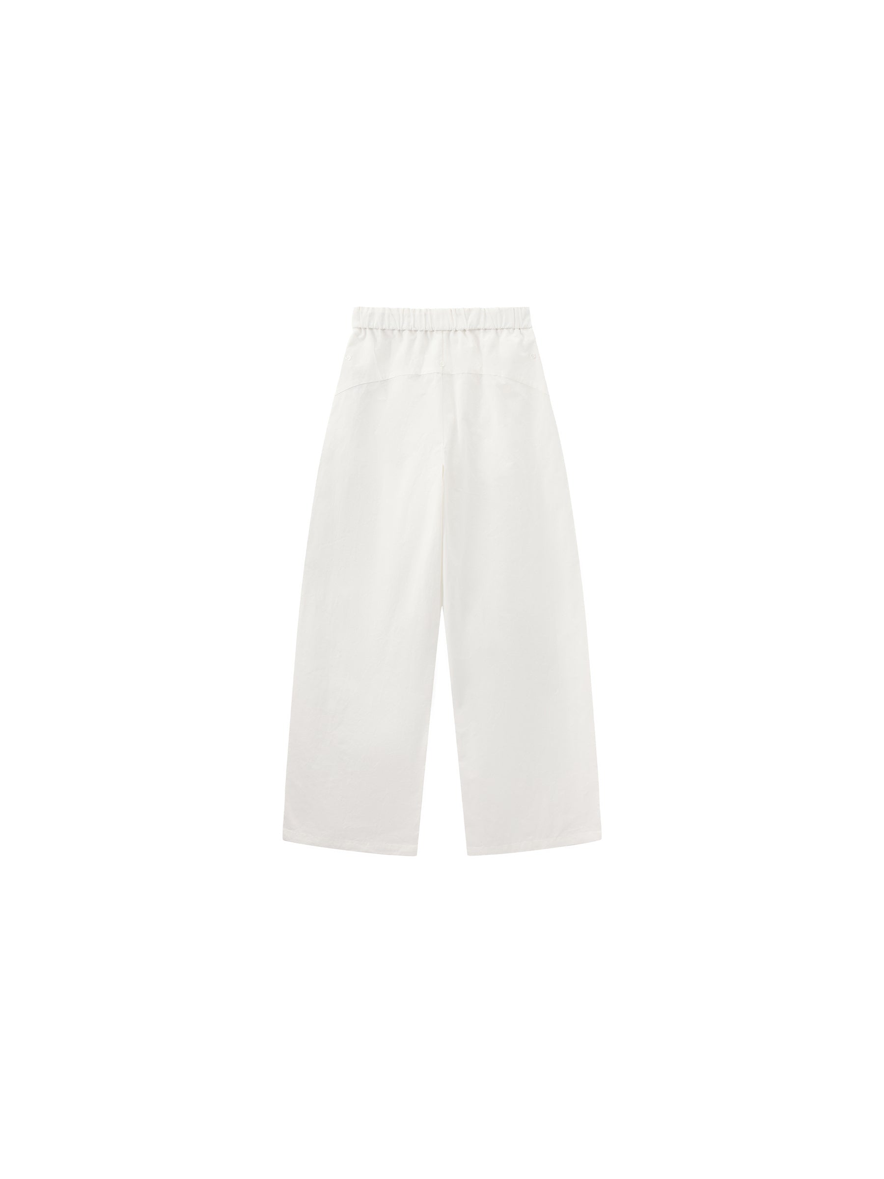 CUBIC Ruffled Waistband Two-Way Casual Pants-14
