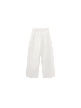 CUBIC Ruffled Waistband Two-Way Casual Pants