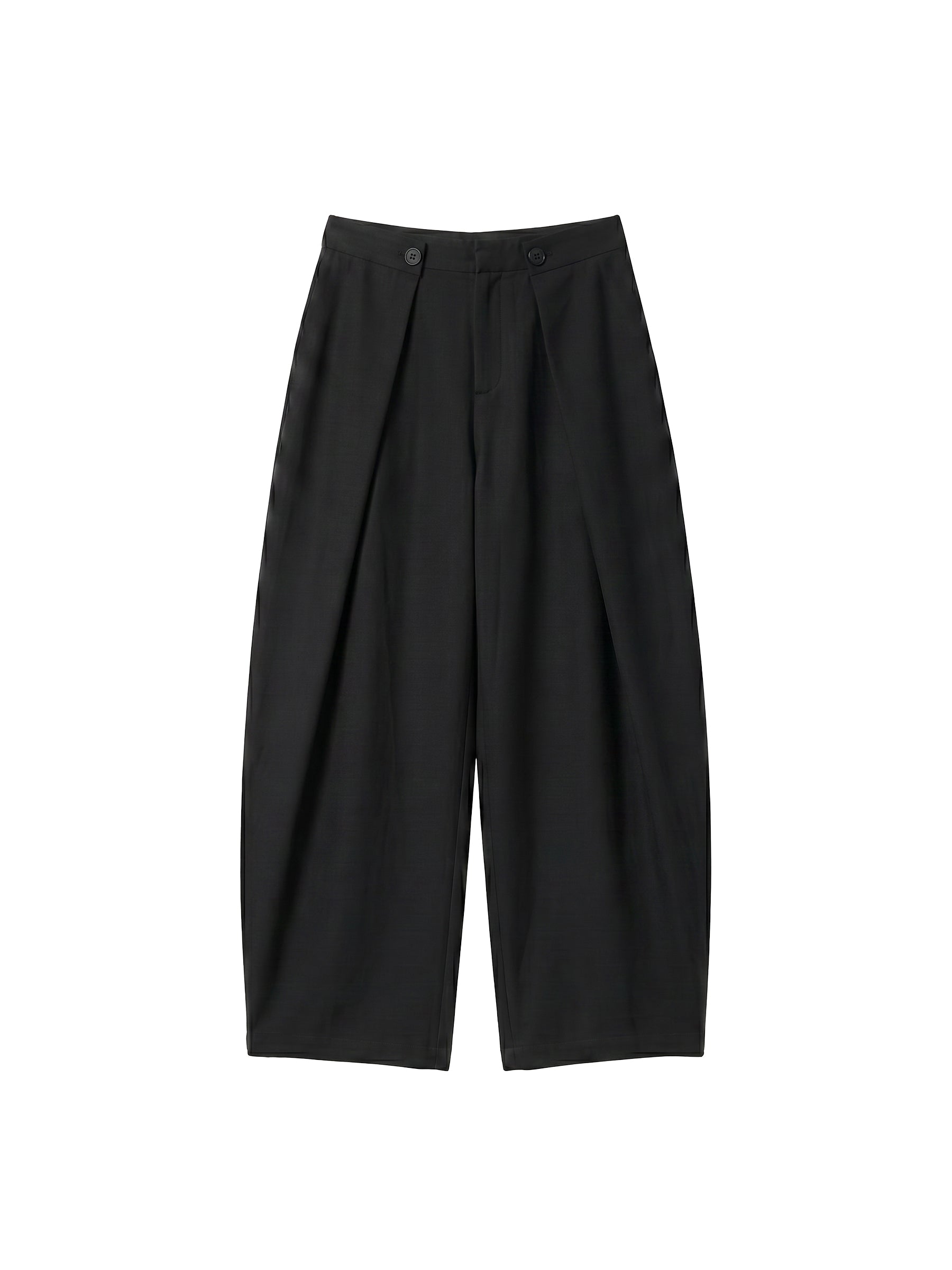 CUBIC Draped Wide Leg Trousers-13