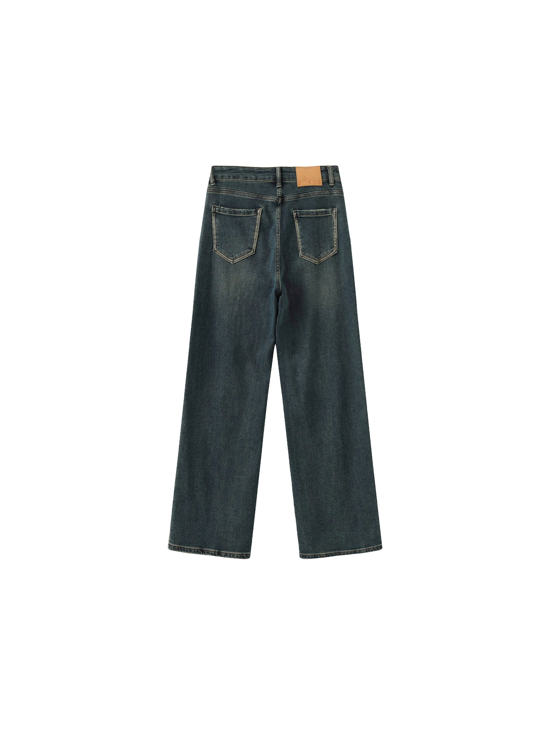 Vintage Bronze Wash Dark Jeans-16
