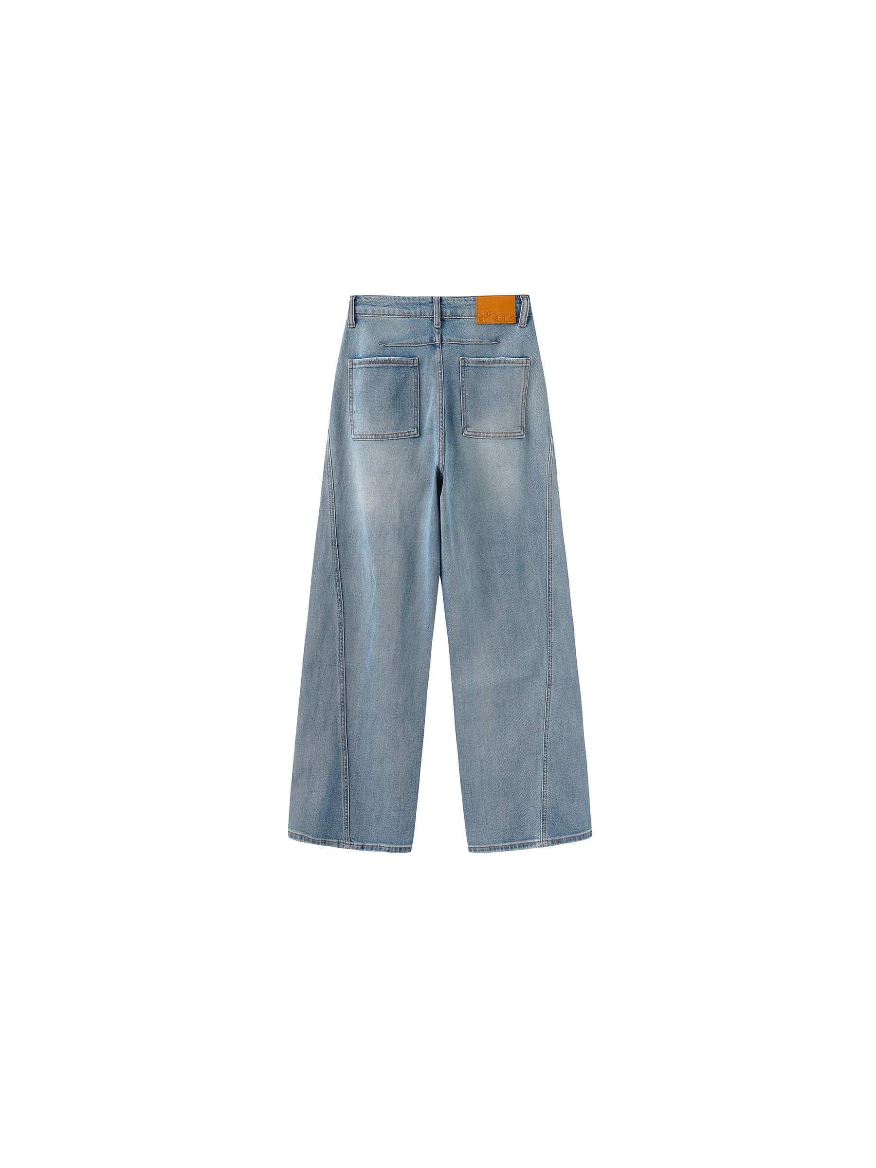 High-Waisted Wide-Leg Straight Jeans-16