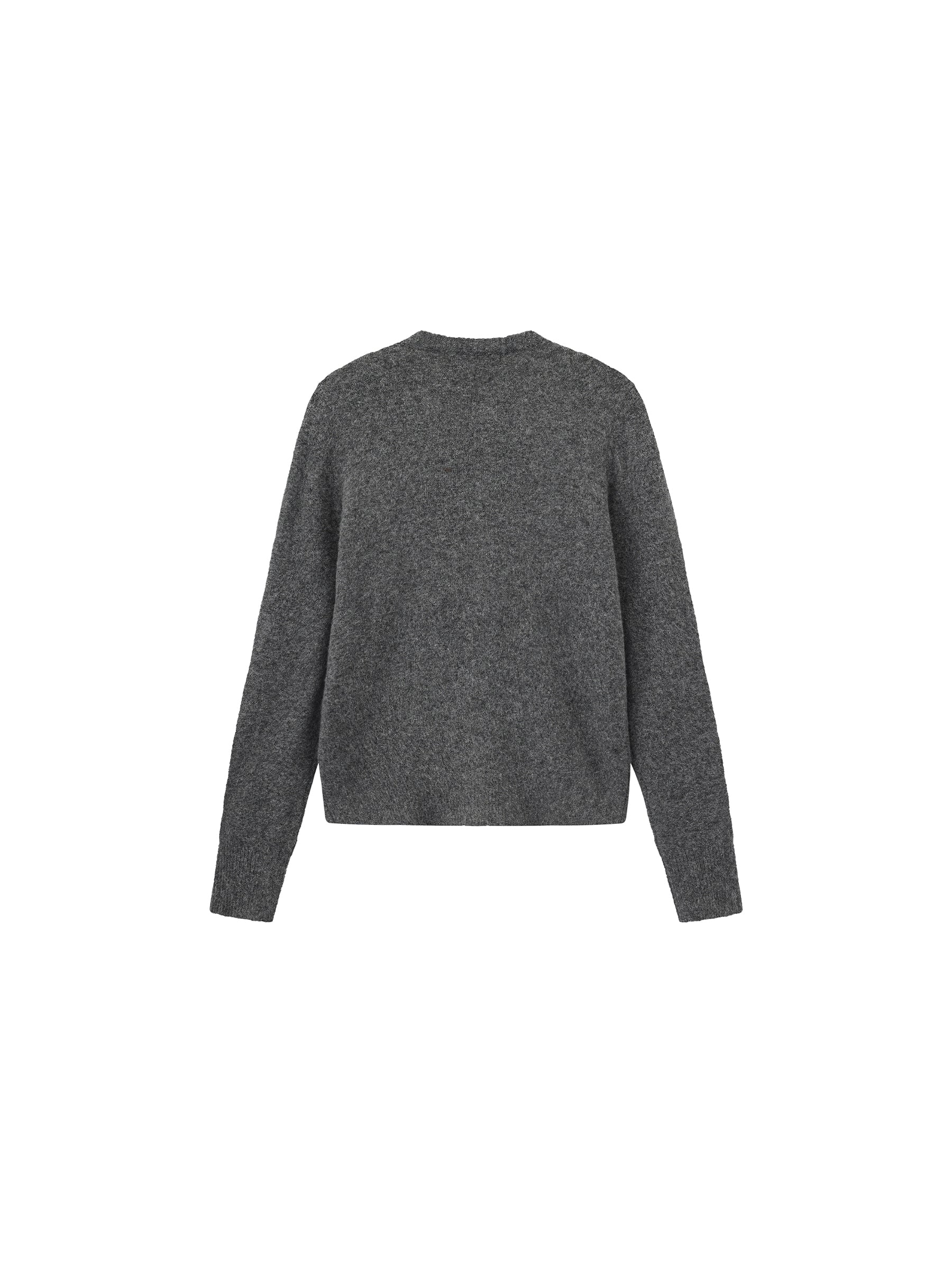 Crewneck Knit Button-Up Cardigan-14