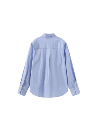 Vintage Tie Loose Striped Shirt