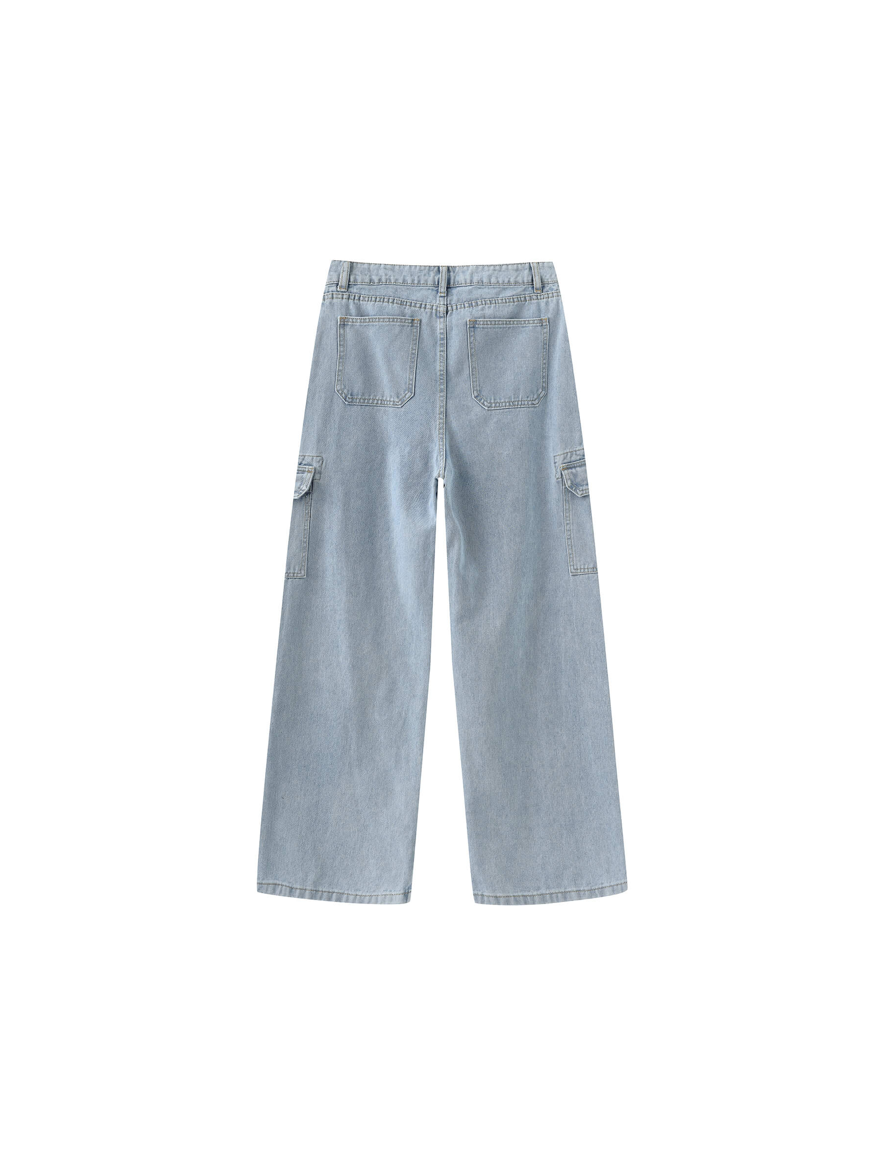 Low Waist Cargo Jeans-14