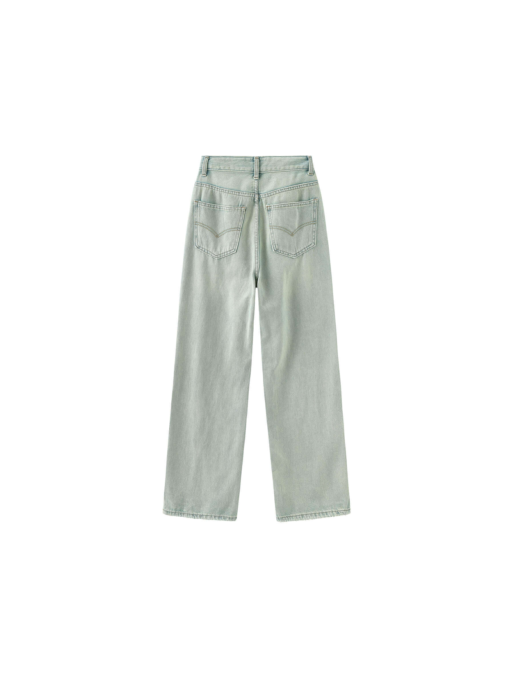Fray Panelled Wide Leg Jeans-16