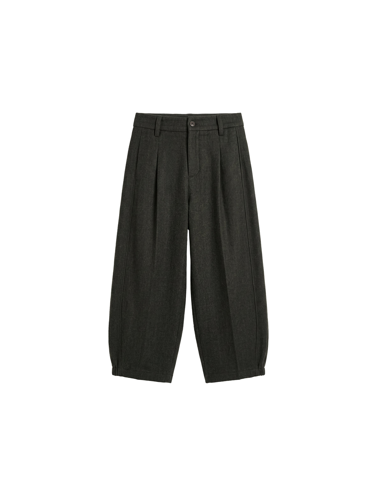 CUBIC Pleated Cropped Culotte Pants-14