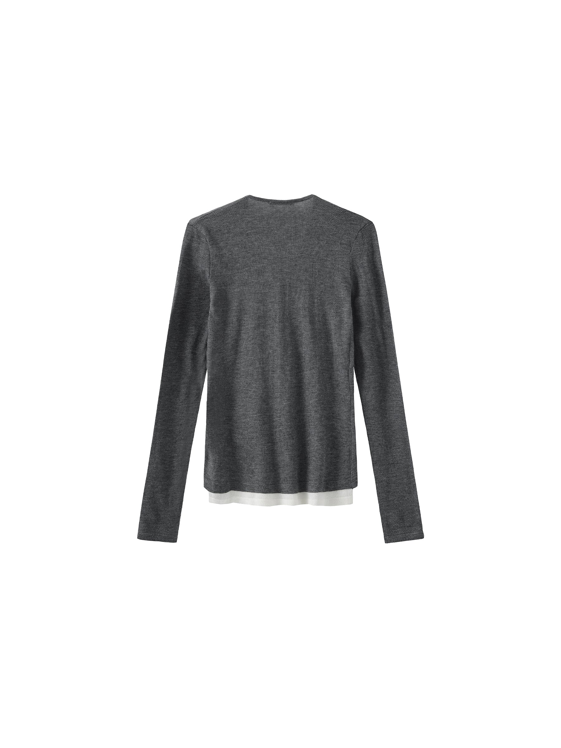 Casual Faux-Layer Knit Top-14