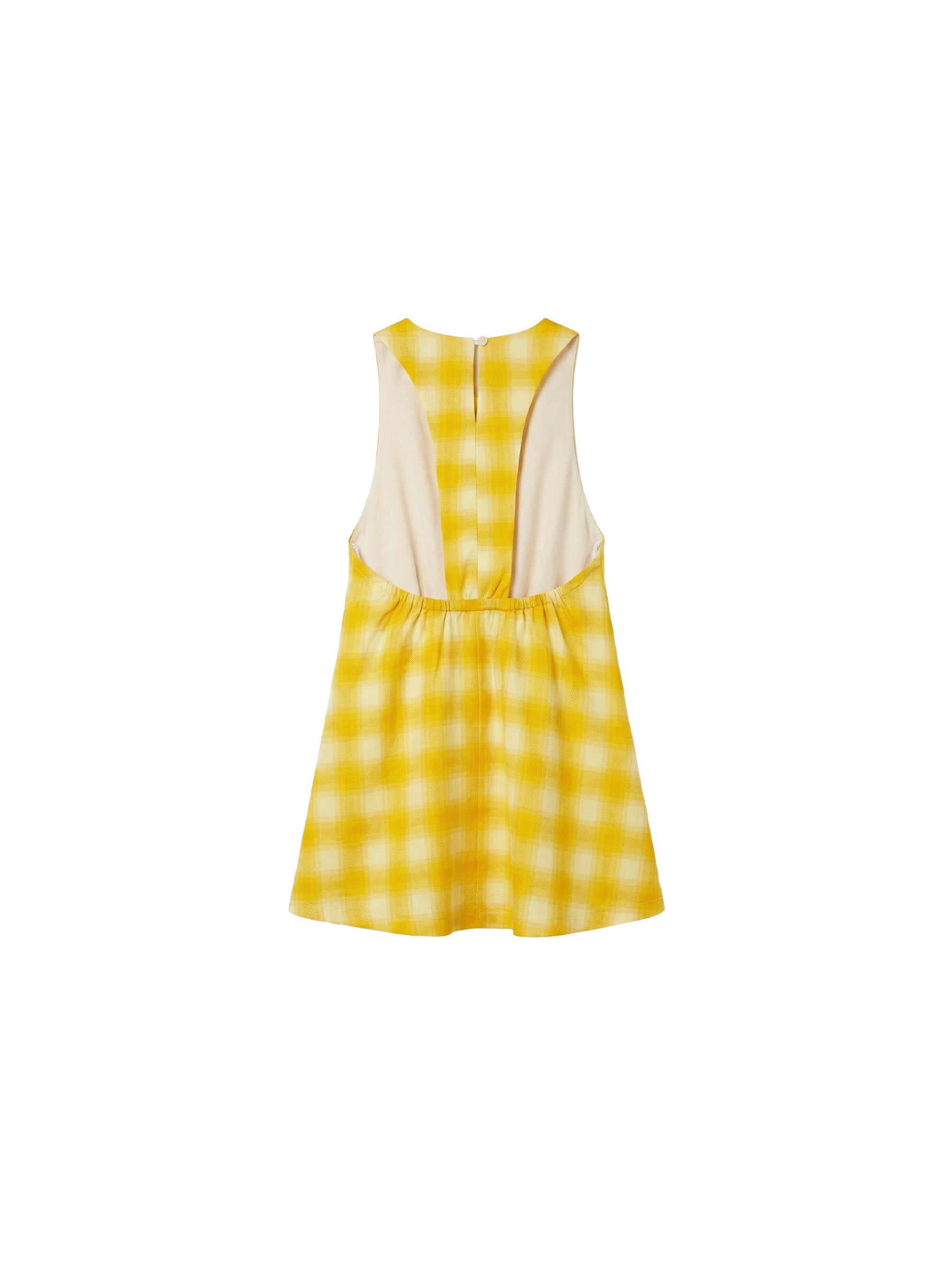 CUBIC Linen Blend Halter Check Top-14