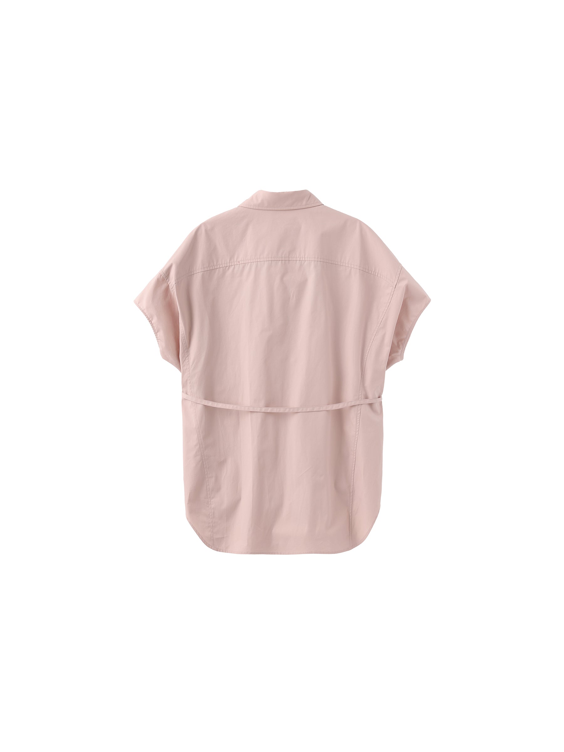 Beaded Placket Utility Short-Sleeve Shirt-14