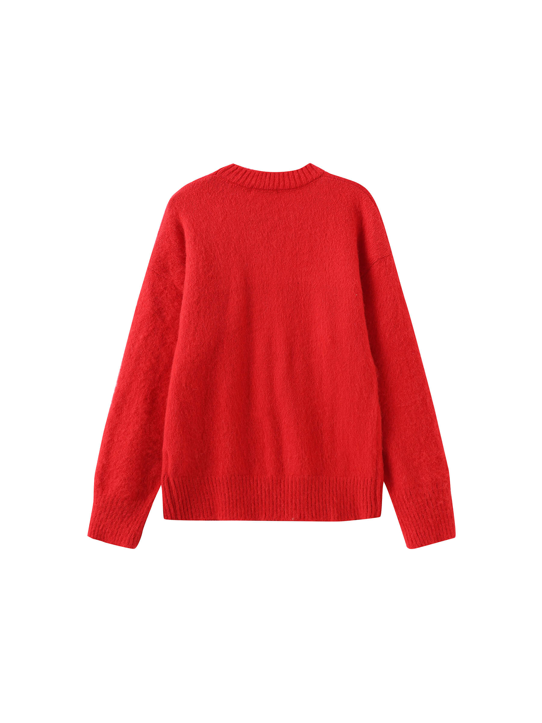 Loose Fit Color Block Jacquard Sweater-14