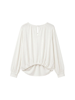 CUBIC Tie Neck Batwing Blouse