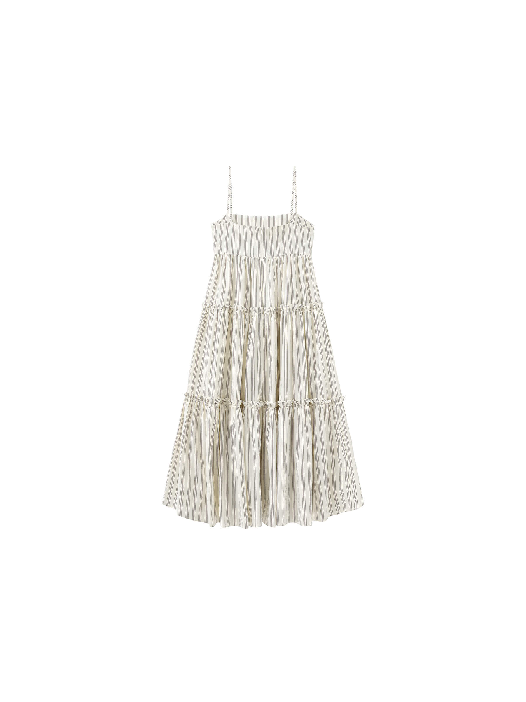 Strap Striped Cake Dress-14