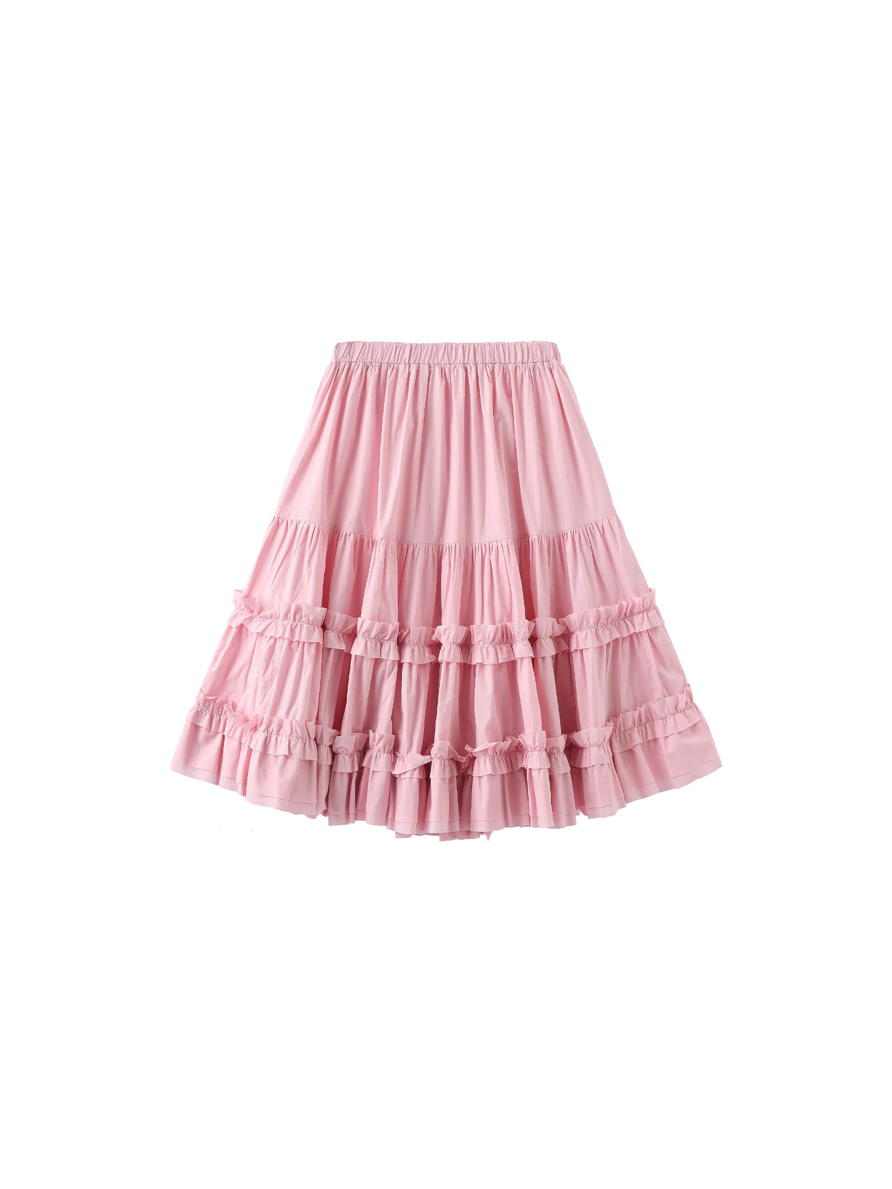 Pure Cotton Ruffle Cake Skirt-14