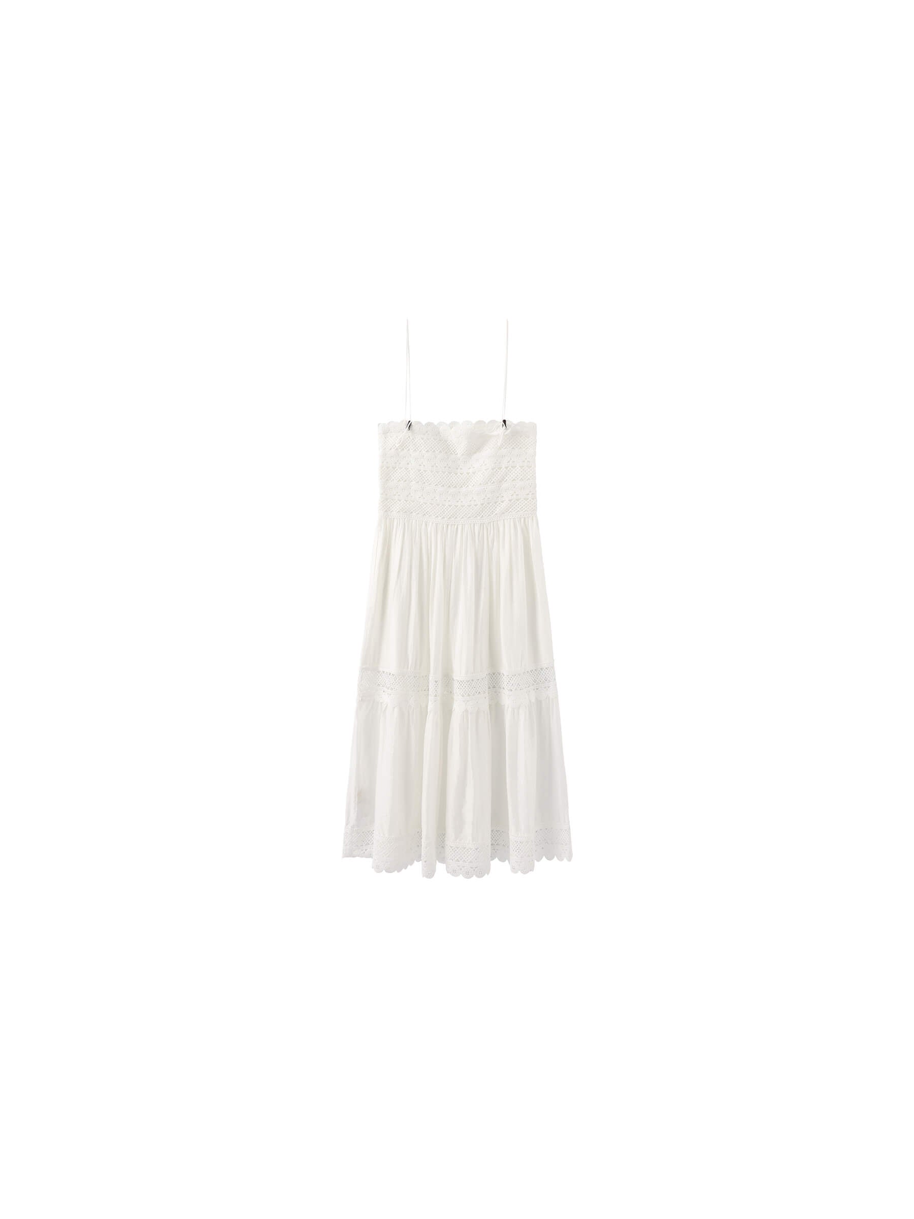 Crochet Lace Panelled Maxi Cami Dress-15