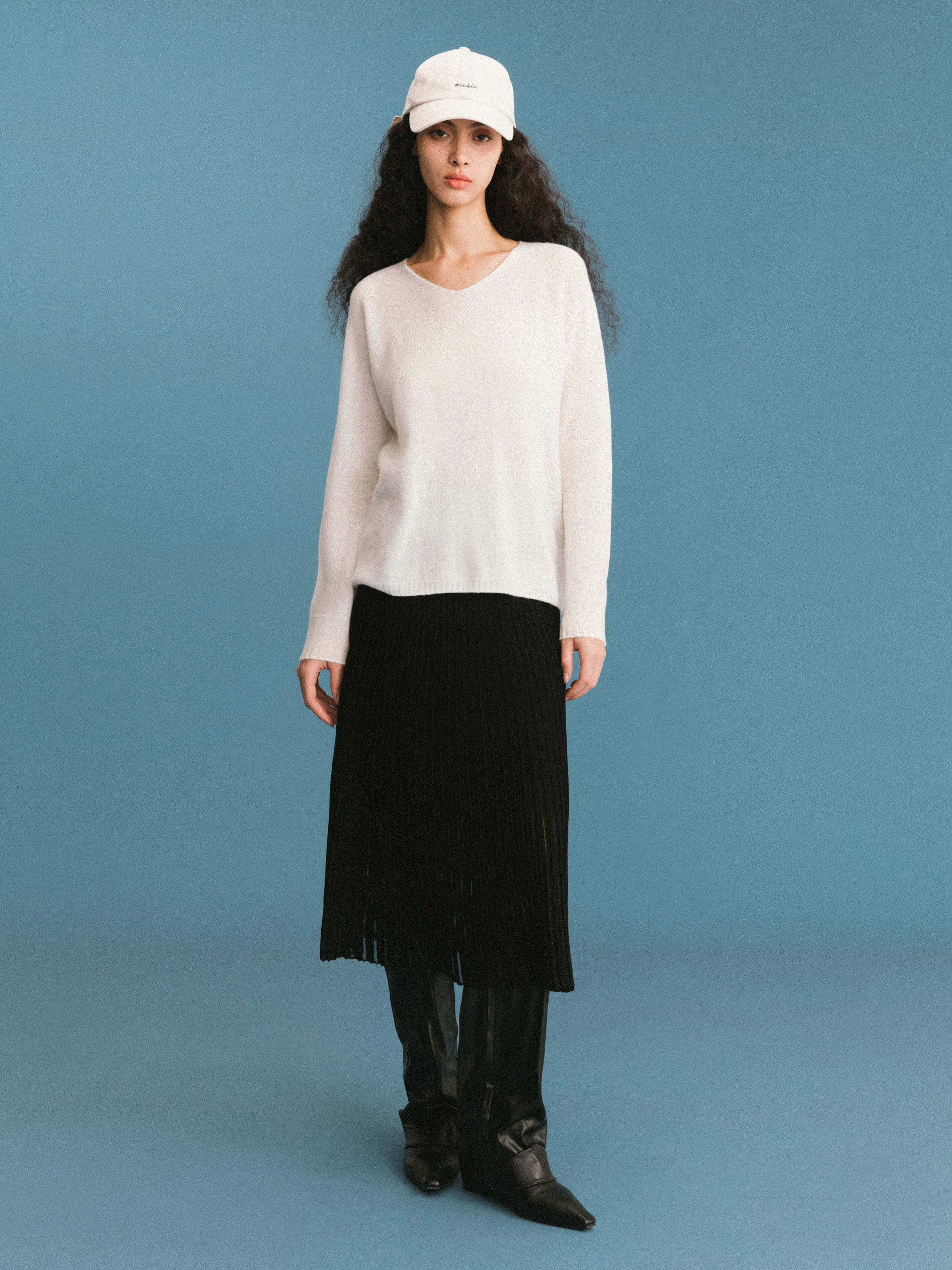 ONE BY CUBIC Boxy 100% Sheep Wool Knitwear Jumper-14