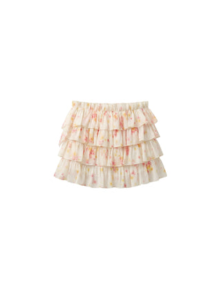 CUBIC Layered Ruffle Tiered Mini Skirt