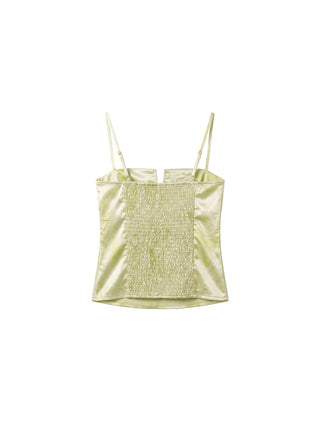 CUBIC Satin Notch Neck Camisole Top