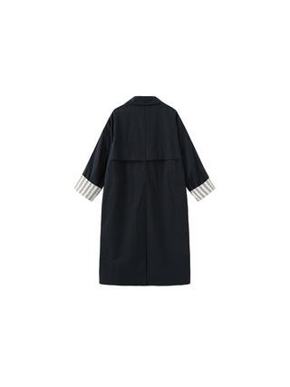 Macintosh Trench Coat with Striped Lining