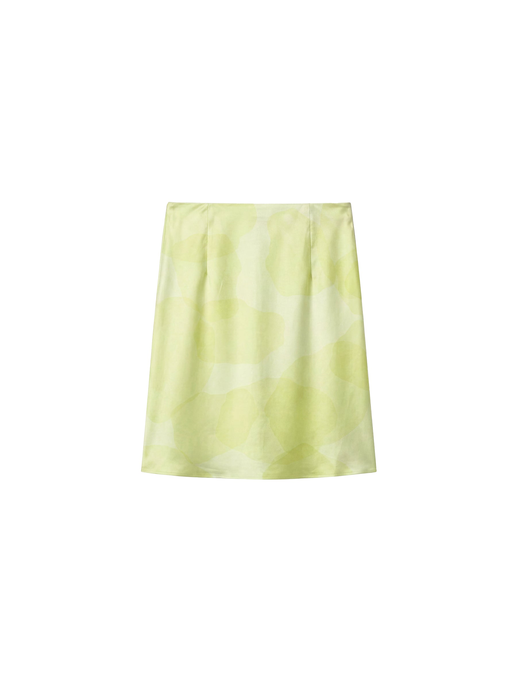CUBIC Satin A-Line Midi Slip Skirt-13