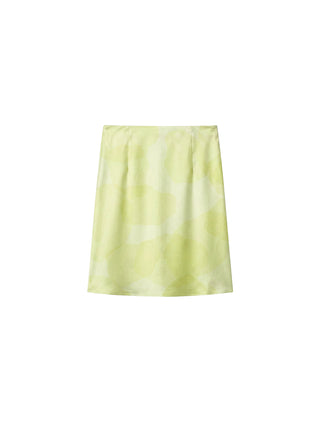 CUBIC Satin A-Line Midi Slip Skirt