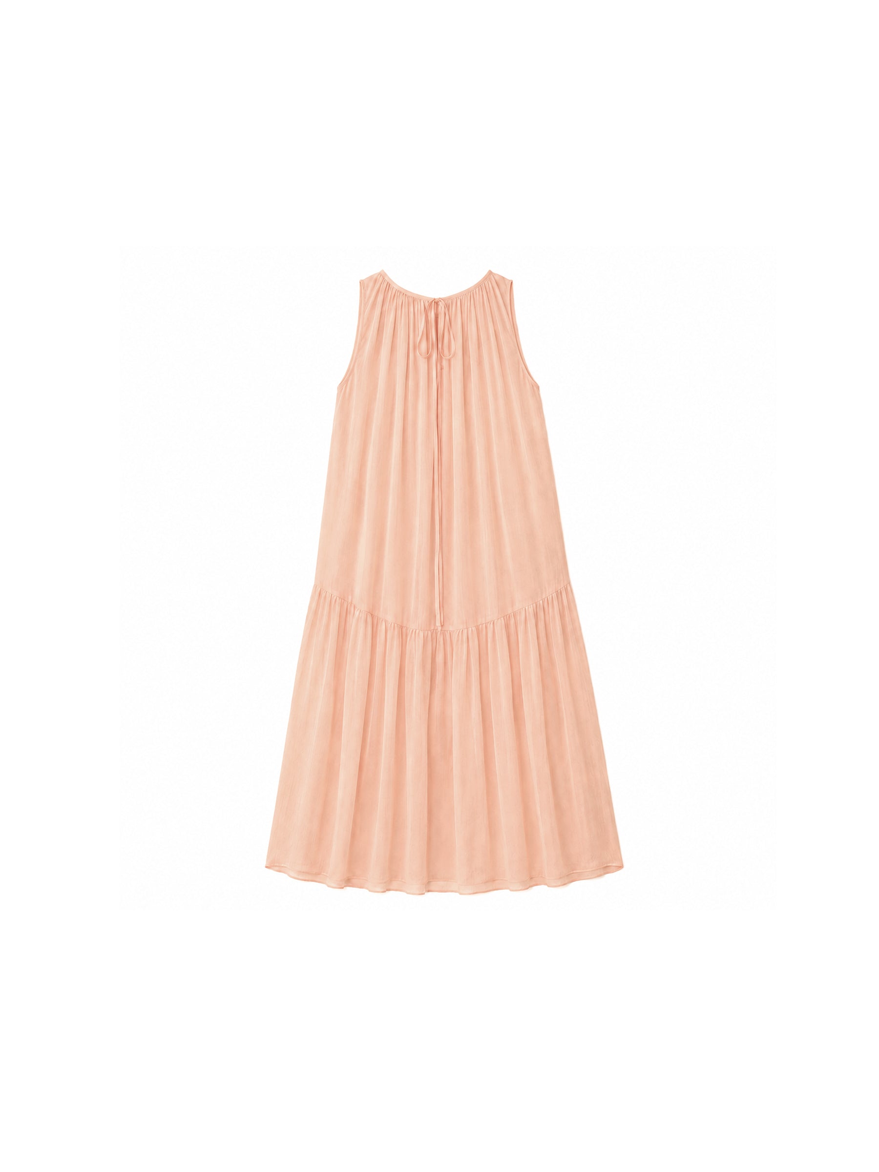 CUBIC Tiered Halter Neck Lyocell Midi Dress-14