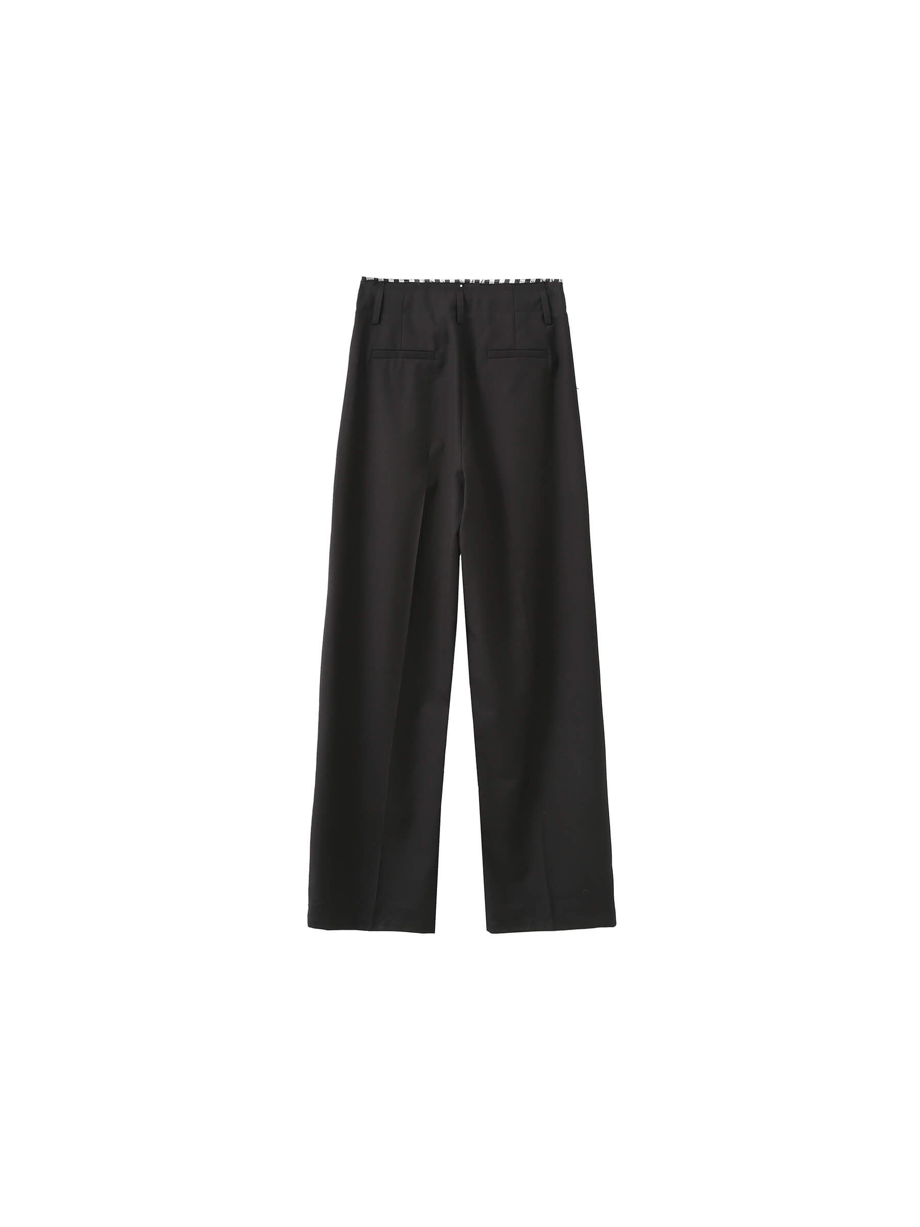 Checkered Peekaboo Tailored Trousers-16