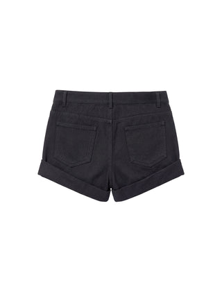 CUBIC Cotton-Blend Rolled-Cuff Utility Shorts