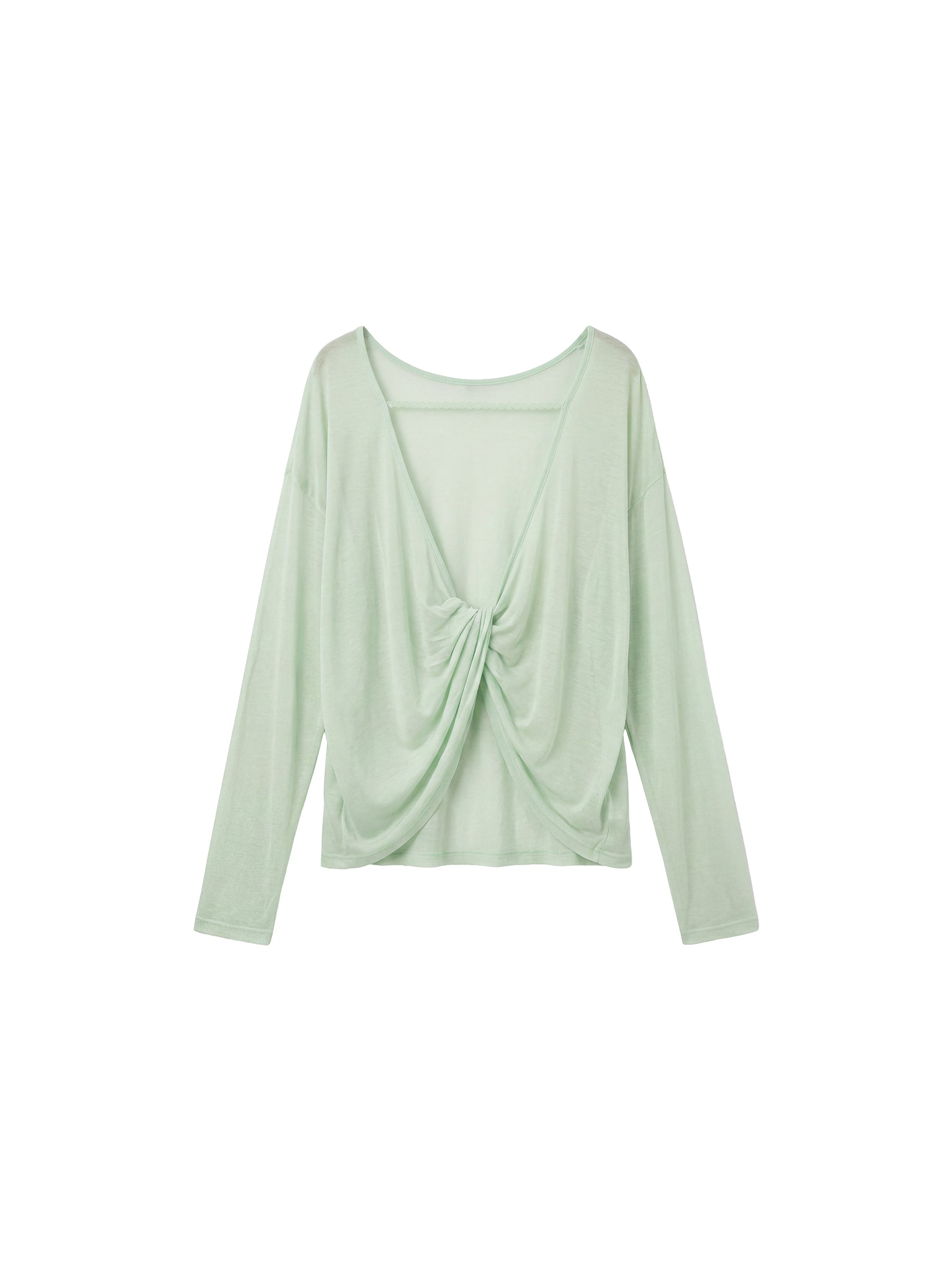 CUBIC Lyocell Sheer Open-Back Top-14