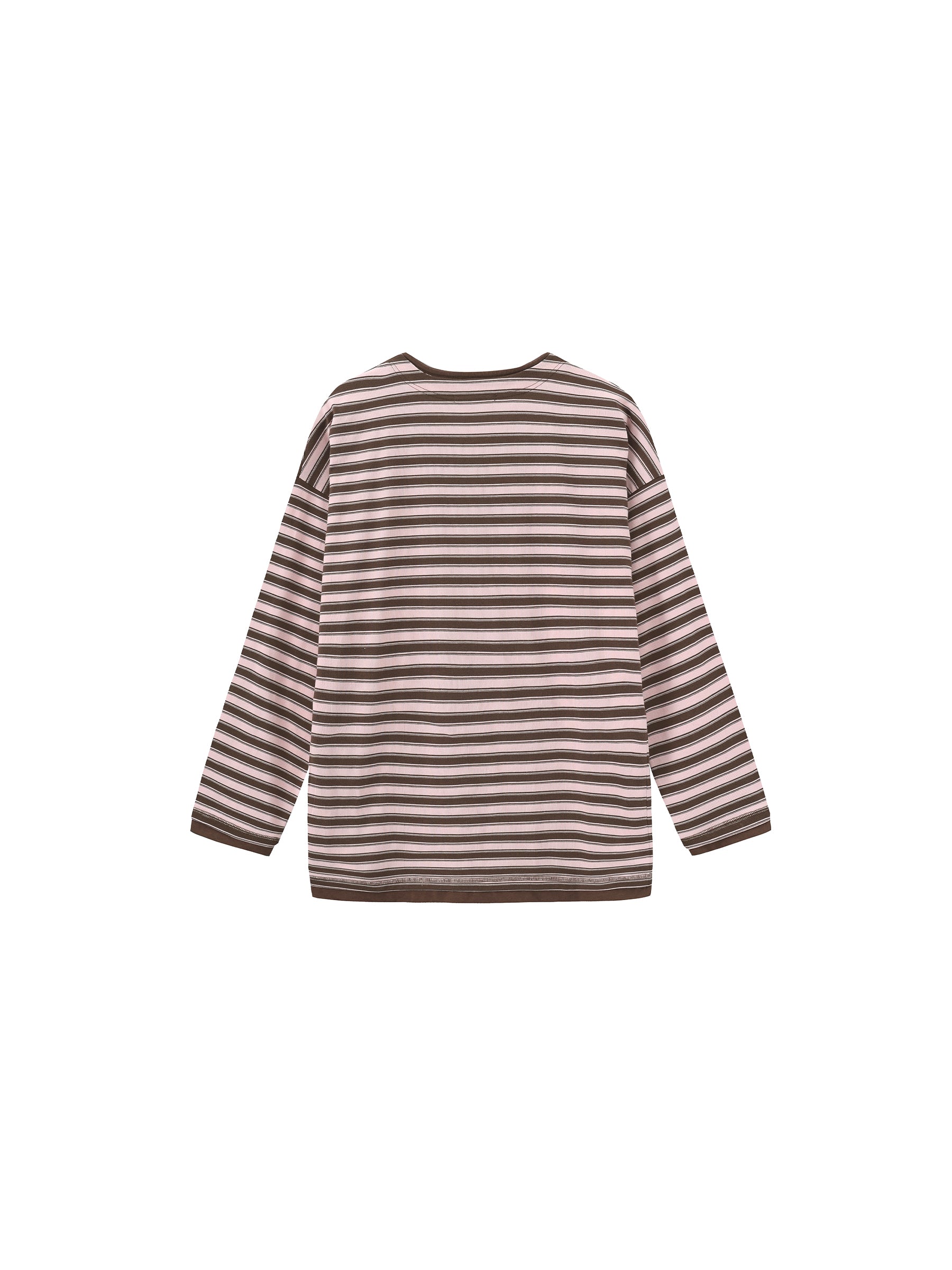 Contrast Stripe Oversized Long-Sleeve Top-14