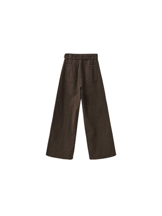 Straight Wide Leg Denim Jeans