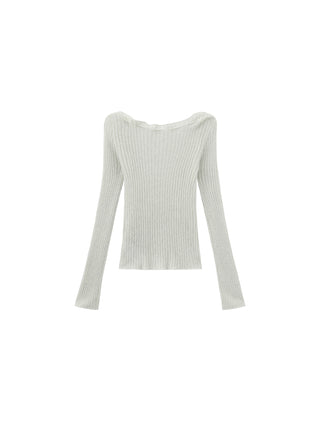 CUBIC Drawstring Rib Knit Top