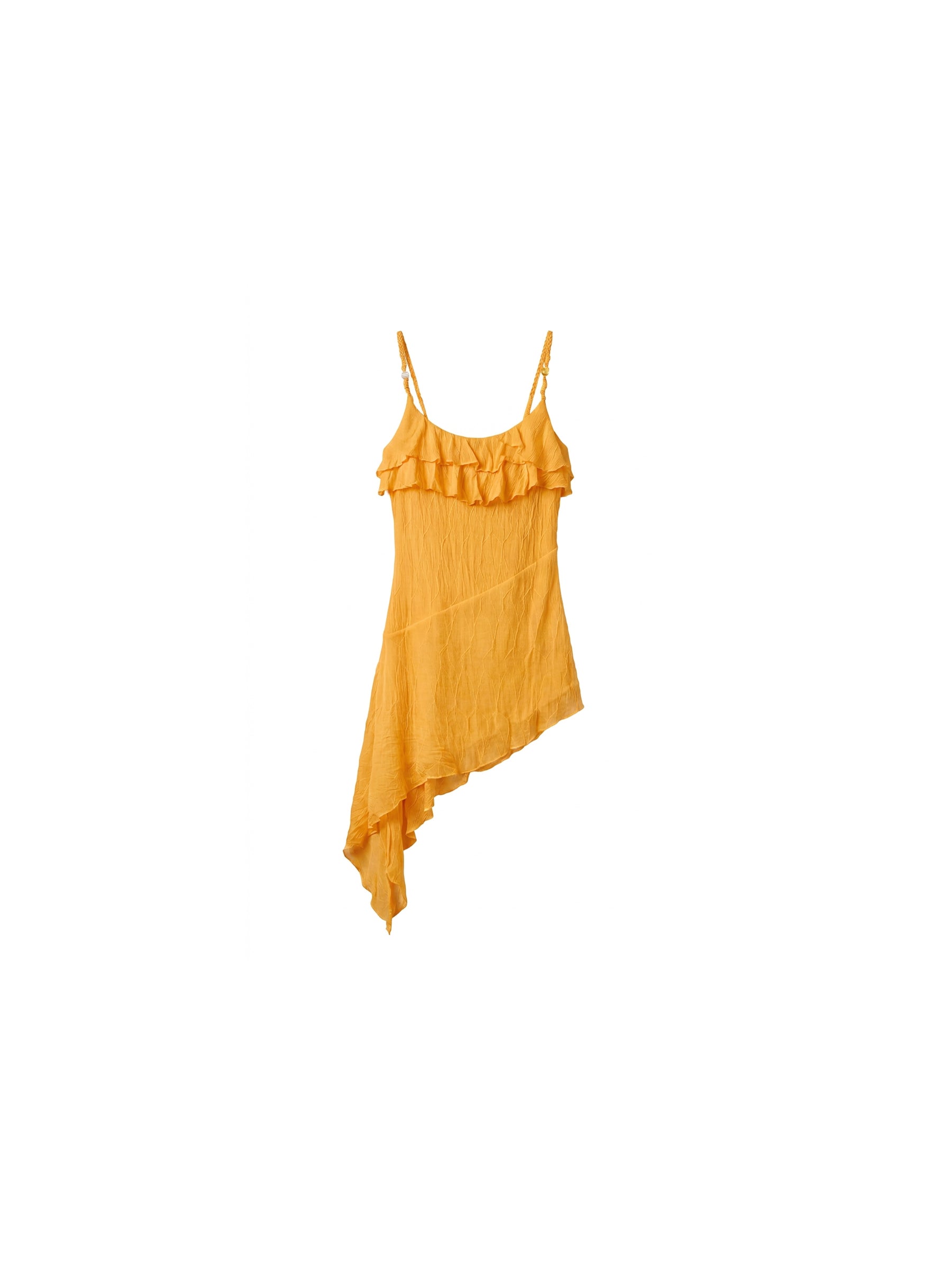 CUBIC Textured Ruffle Neck Lace Strap Camisole-14