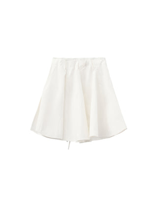 CUBIC Lace-Trimmed Drawstring Midi Skirt