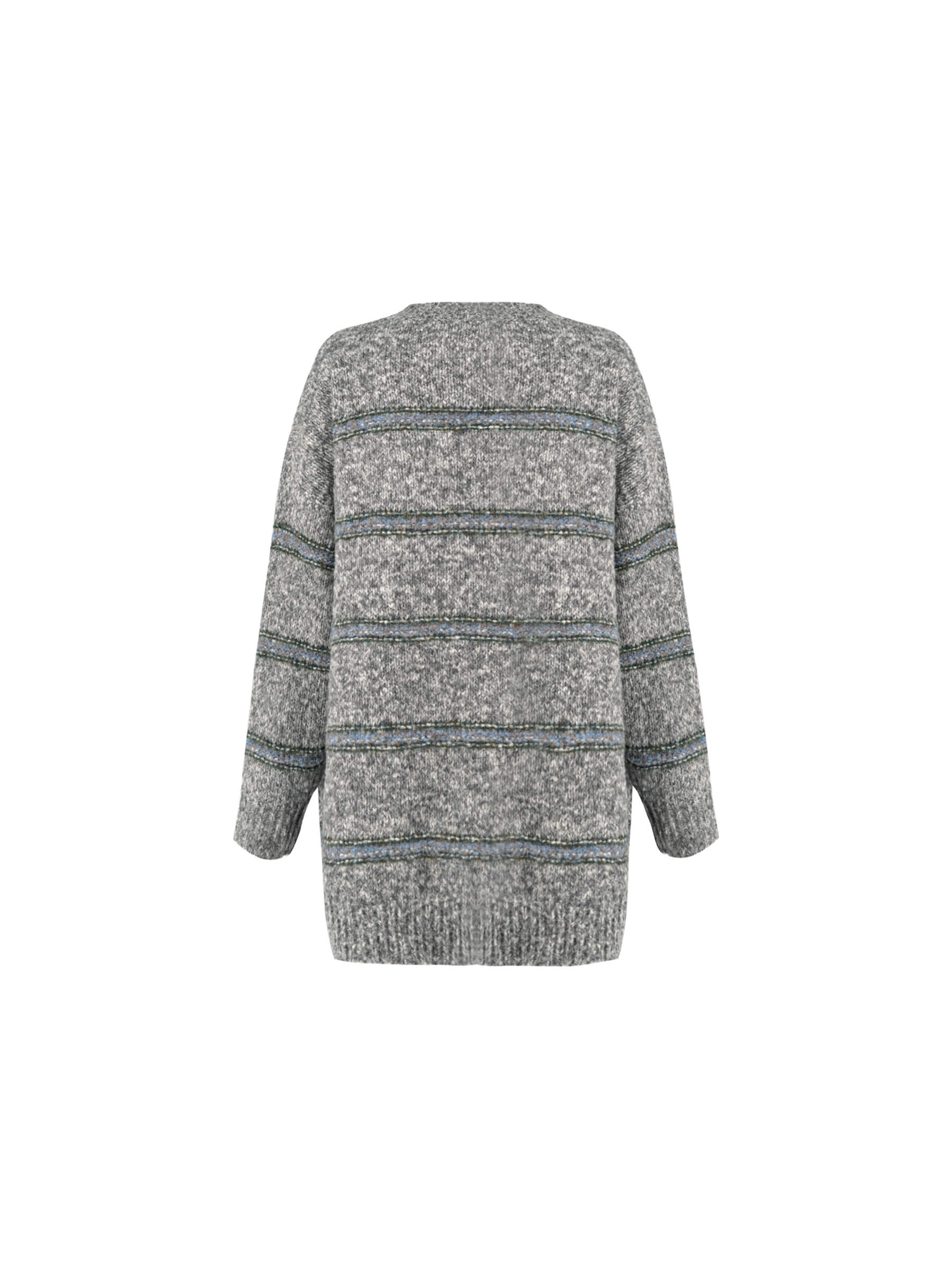 Striped Long Oversized Sweater-16