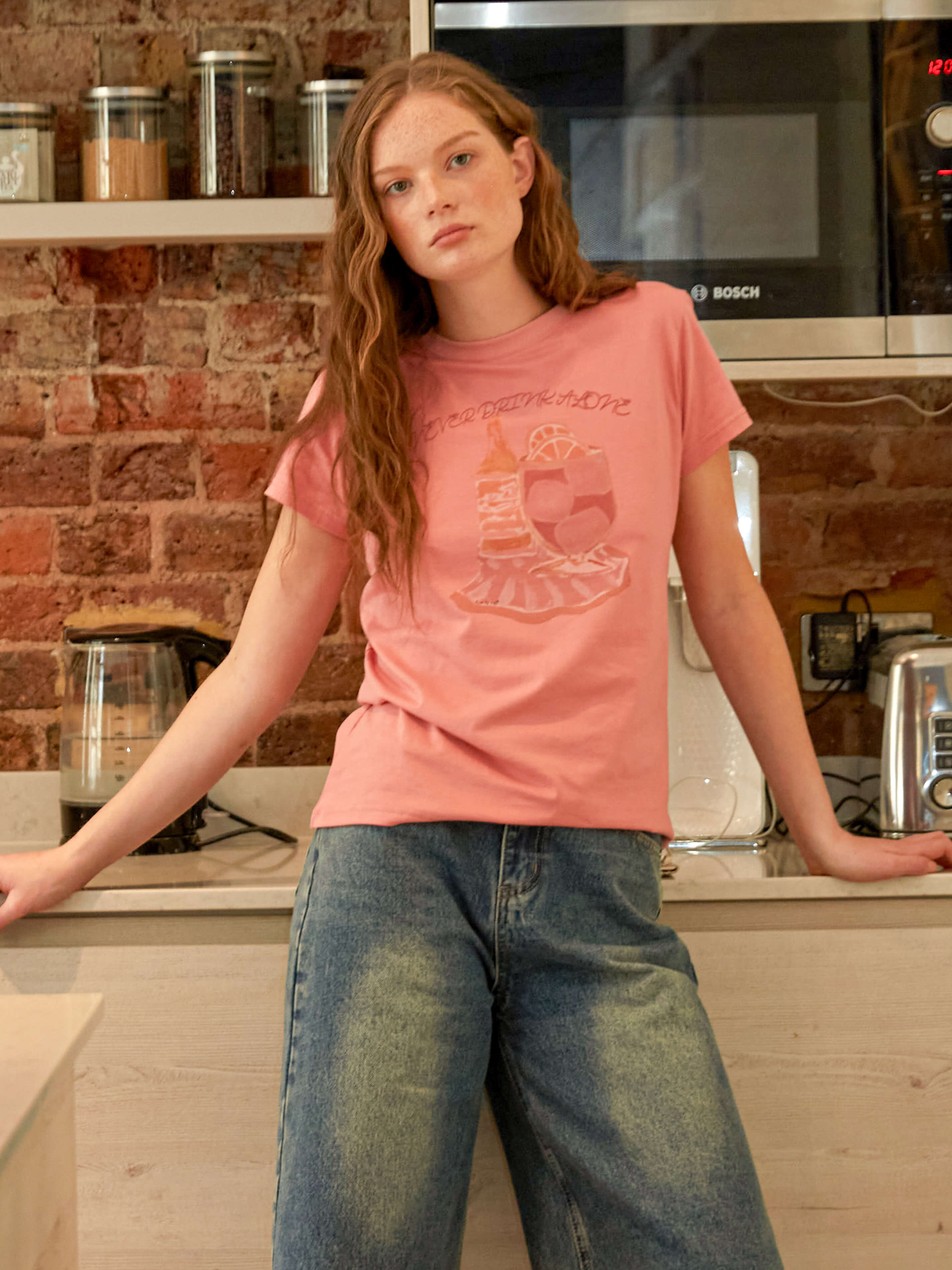 Printed Casual Short-Sleeve Top-14