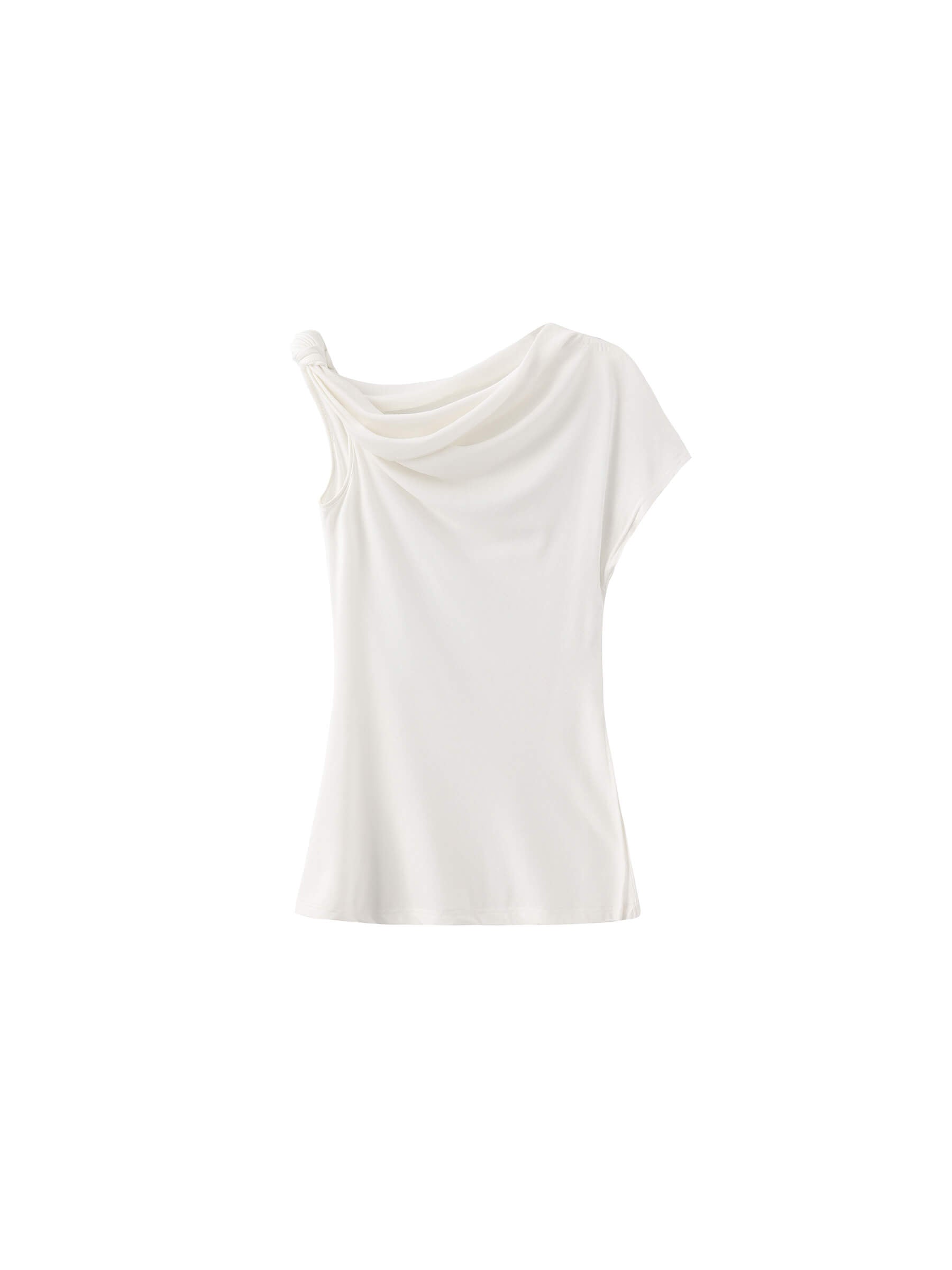 Slim-Fit One-Shoulder T-Shirt-16