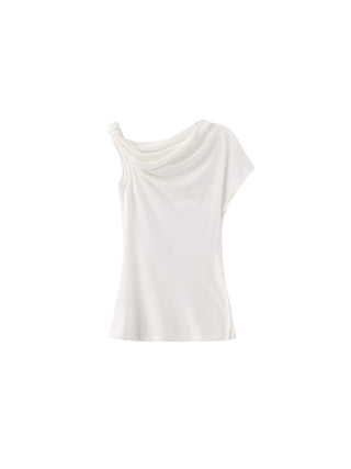 Slim-Fit One-Shoulder T-Shirt