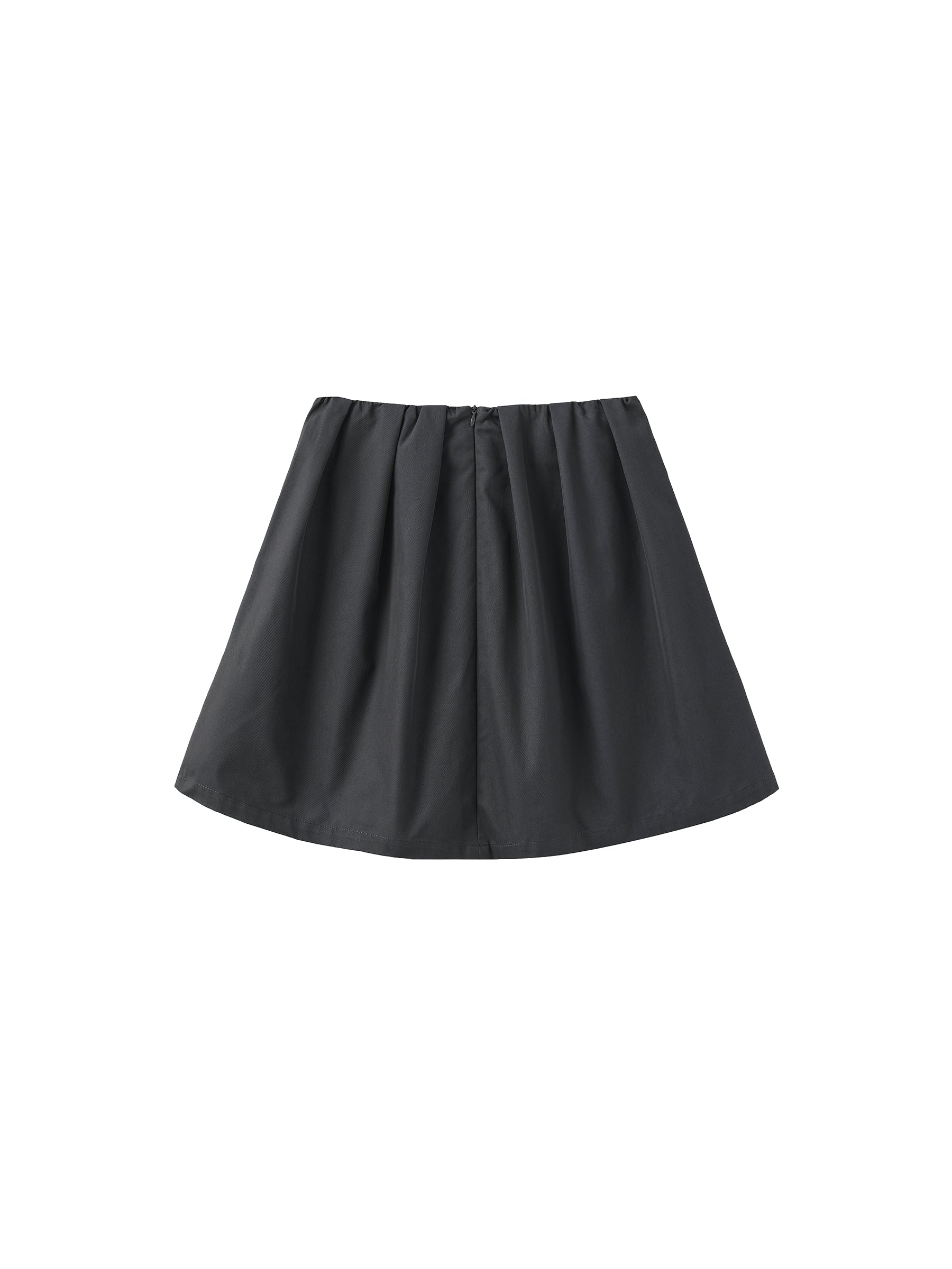 A-line Skirt with Cotton blend-14