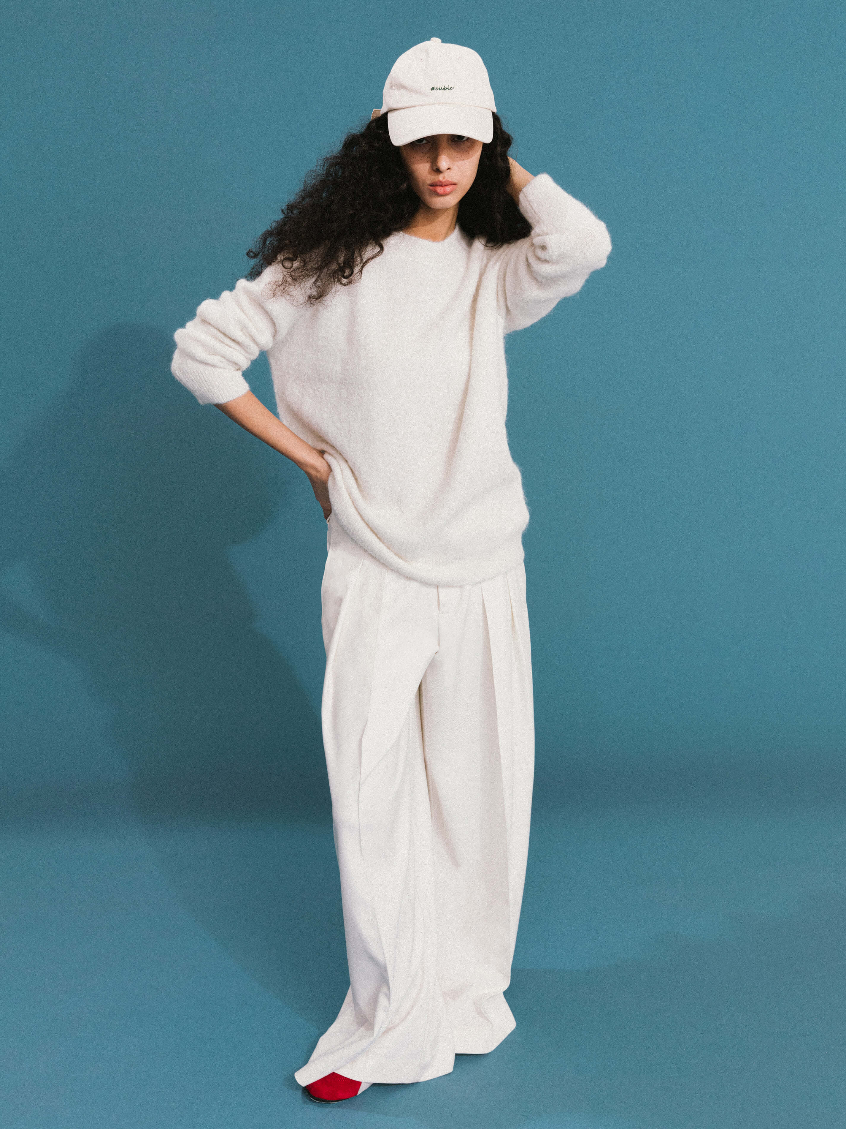 ONE BY CUBIC Brushed Alpaca Knitwear Jumper-16