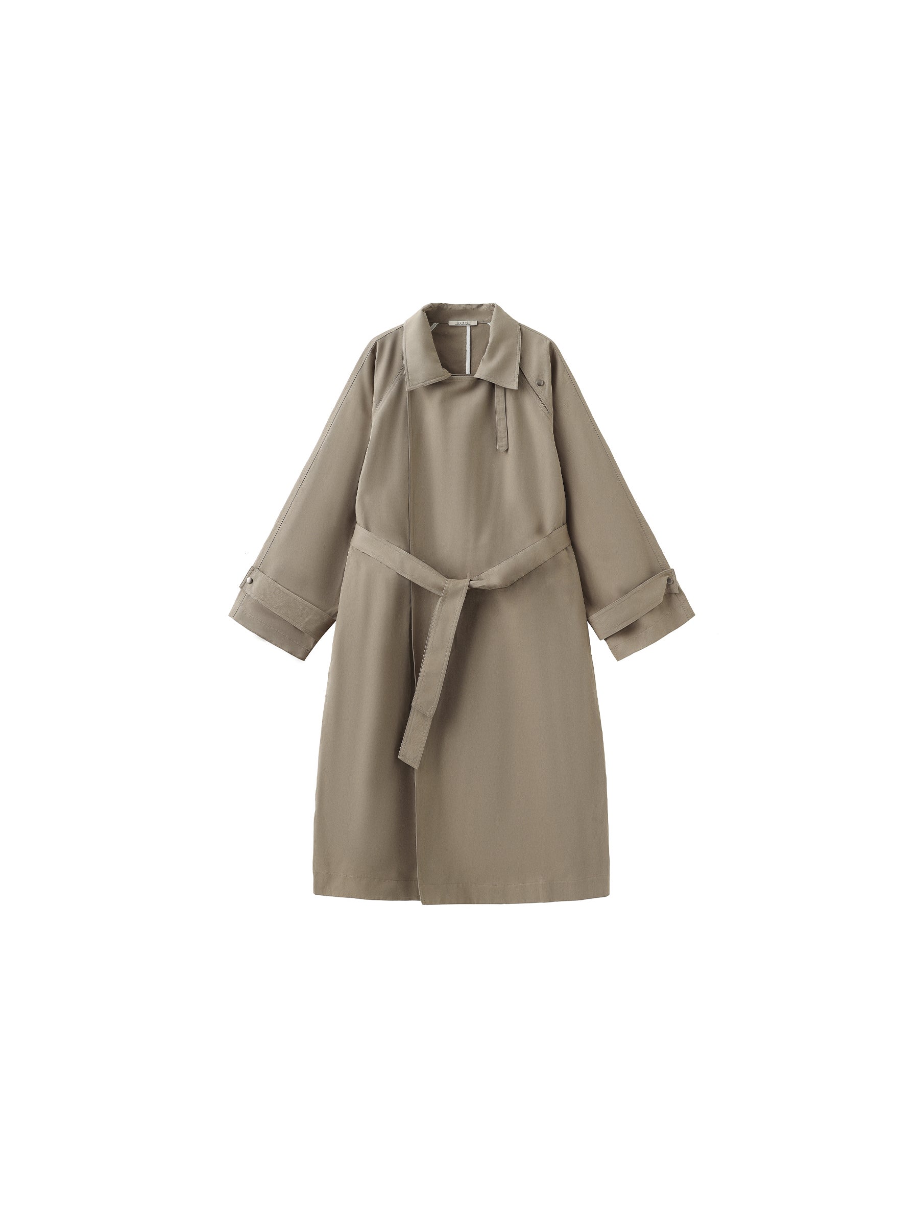 Oversized Large Lapel Long Trench Coat-15