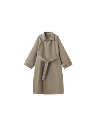 Oversized Large Lapel Long Trench Coat