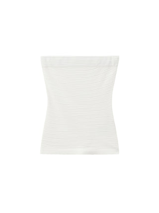 Sculpted Textured Fitted Knit Top