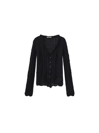 Vintage V-Neck Slim Fit Cardigan