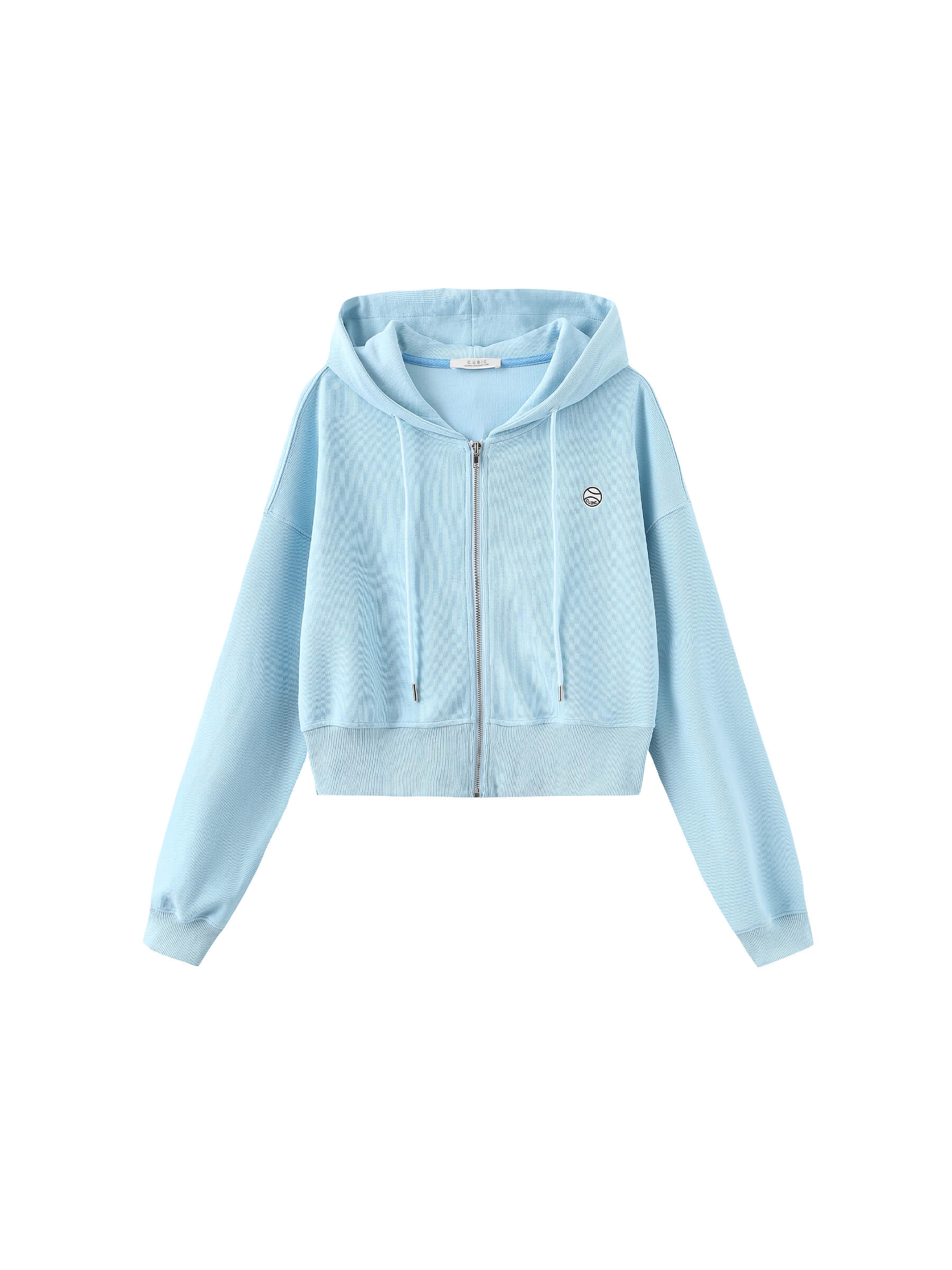 V-Neck Zip Up Hoodie-17