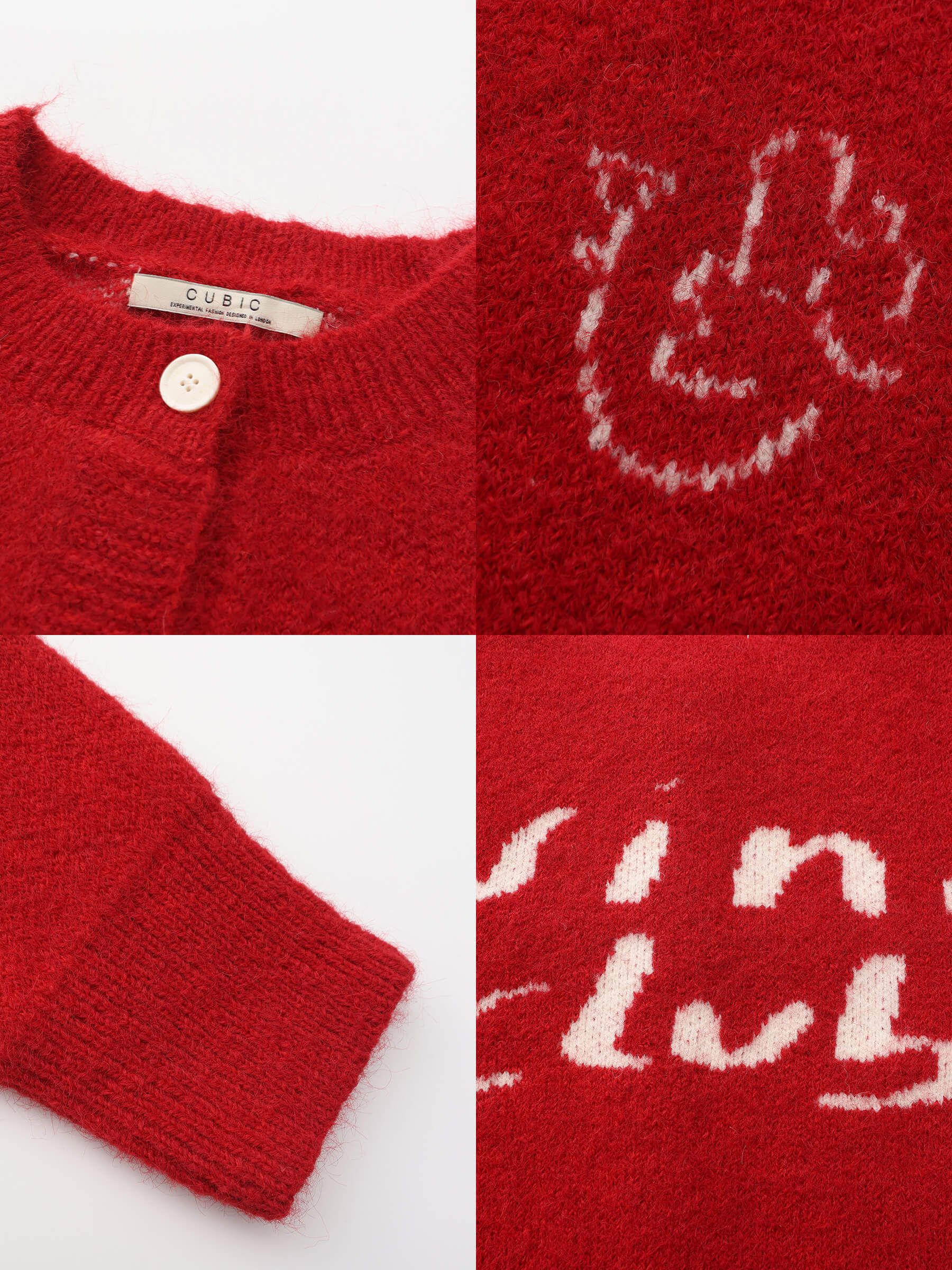 "CUBIC WINE CLUB" Cardigan-14