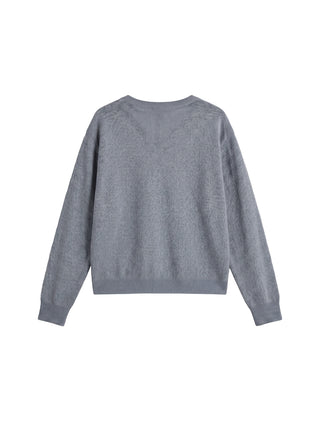 CUBIC Relaxed V-Neck Knit Cardigan