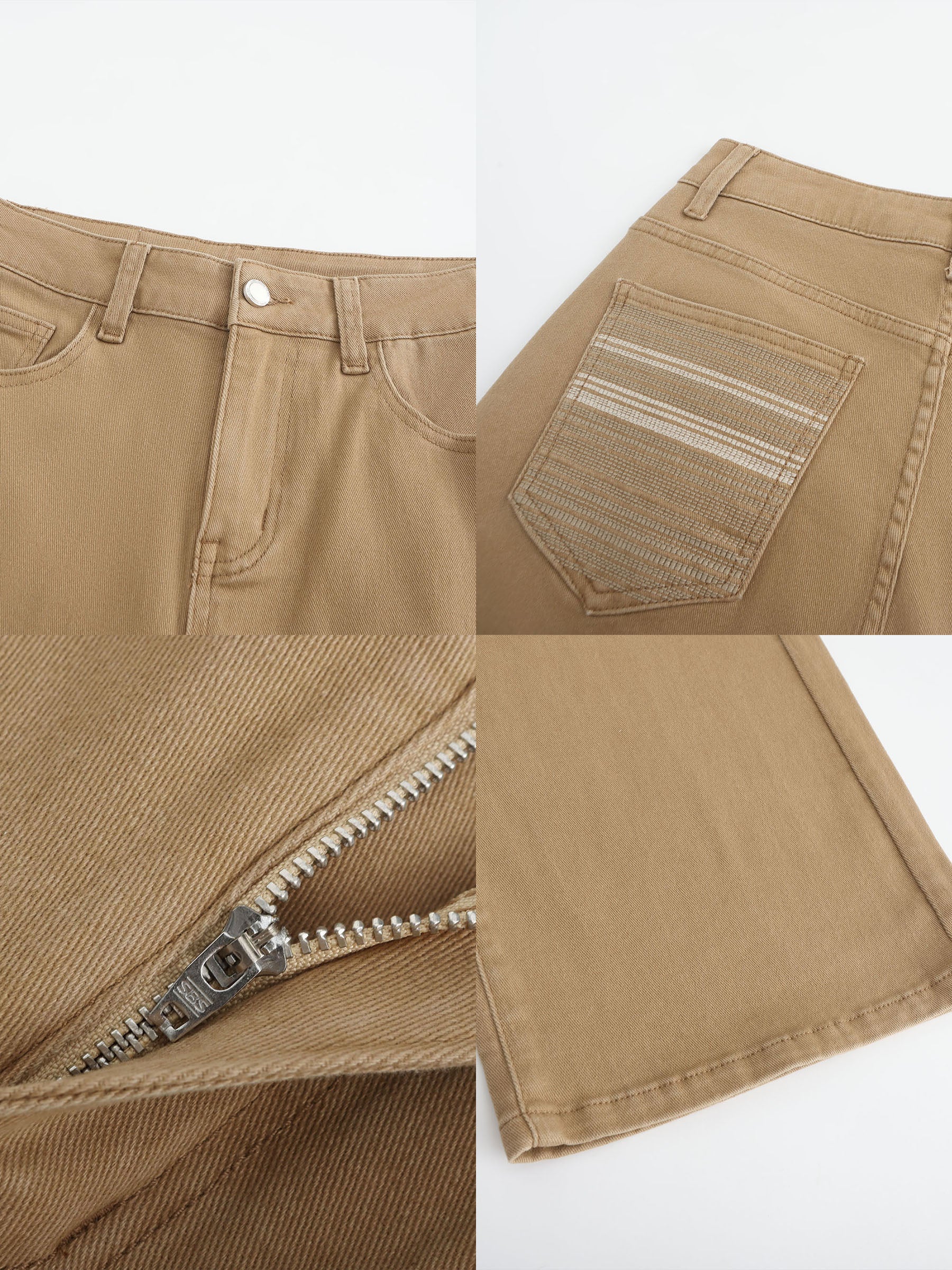 High Waisted Wide Leg Jeans-14