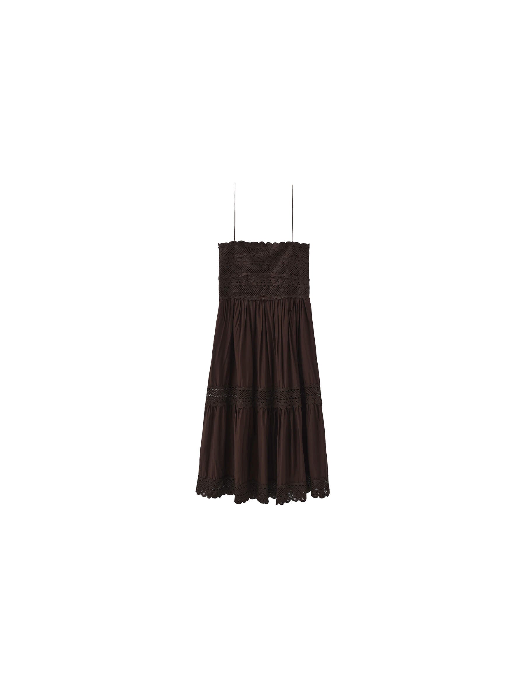 Crochet Lace Panelled Maxi Cami Dress-17
